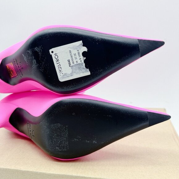Balenciaga Knife Barbie Pink Pointed Toe Sock Boots Booties EU 37.5 US 7.5 $1290 - Picture 12 of 12
